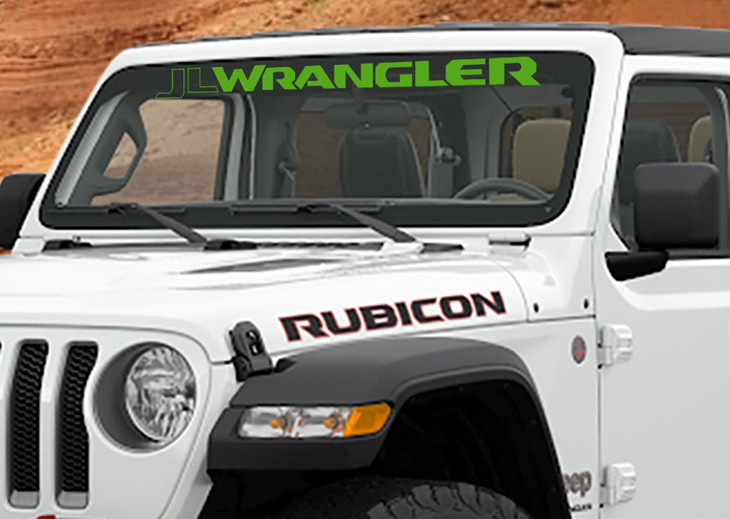 JL/JLU Wrangler Windshield Banner Vinyl Decal