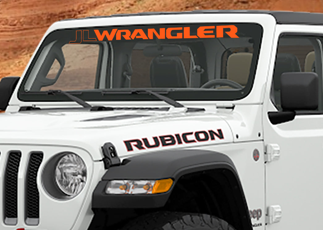 JL/JLU Wrangler Windshield Banner Vinyl Decal
