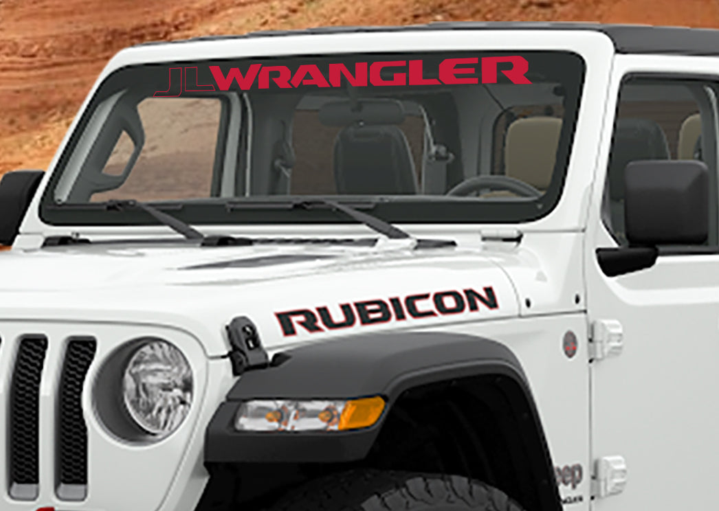 JL/JLU Wrangler Windshield Banner Vinyl Decal