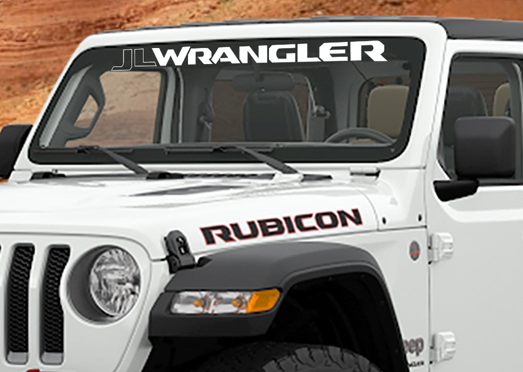 JL/JLU Wrangler Windshield Banner Vinyl Decal