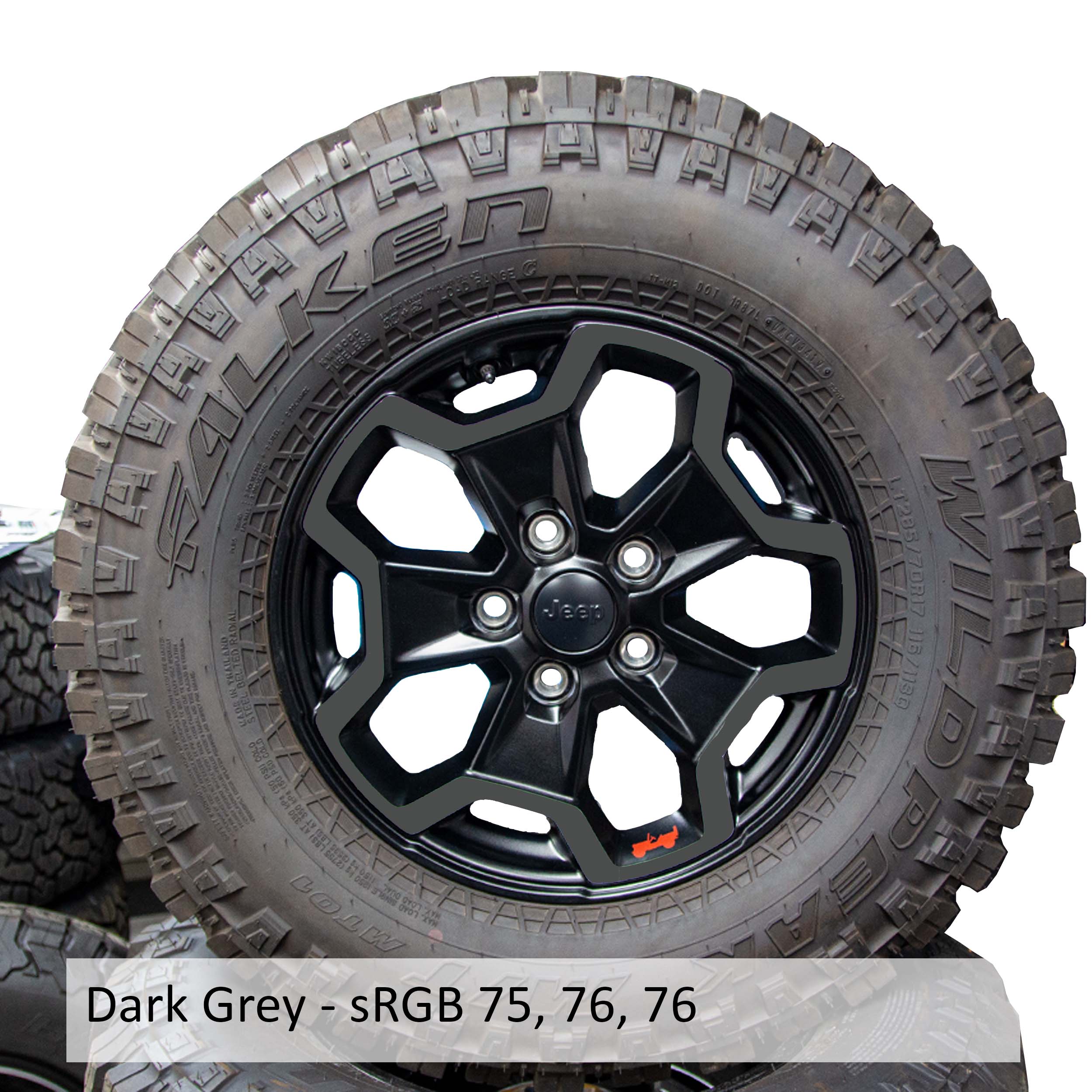 Wheel Vinyl Decal Overlays 17" Inch Rim for Gladiator JT Rubicon