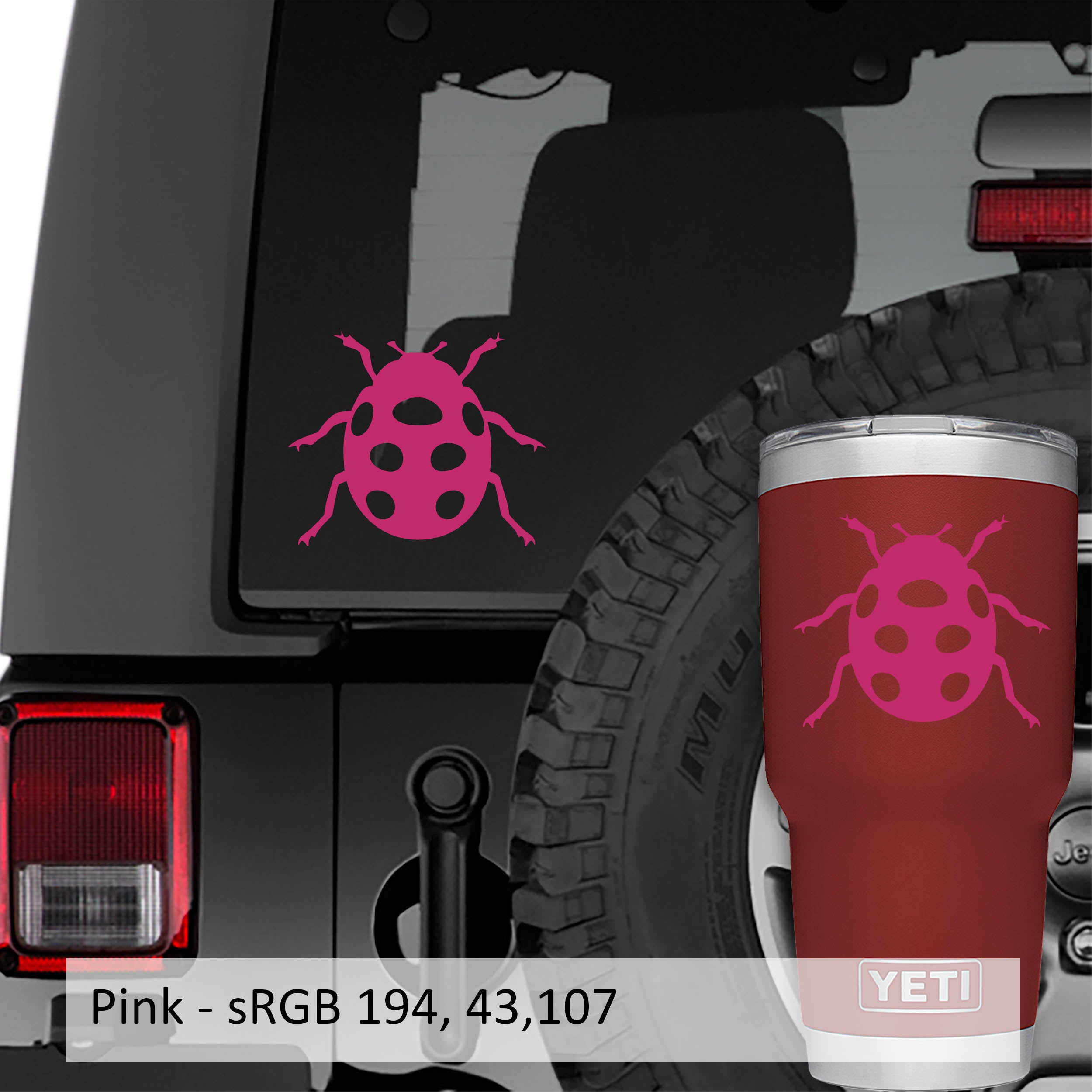 Ladybug Ladybird Beetle Vinyl Decal