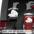 Funny Pigs Makin Bacon Vinyl Decal