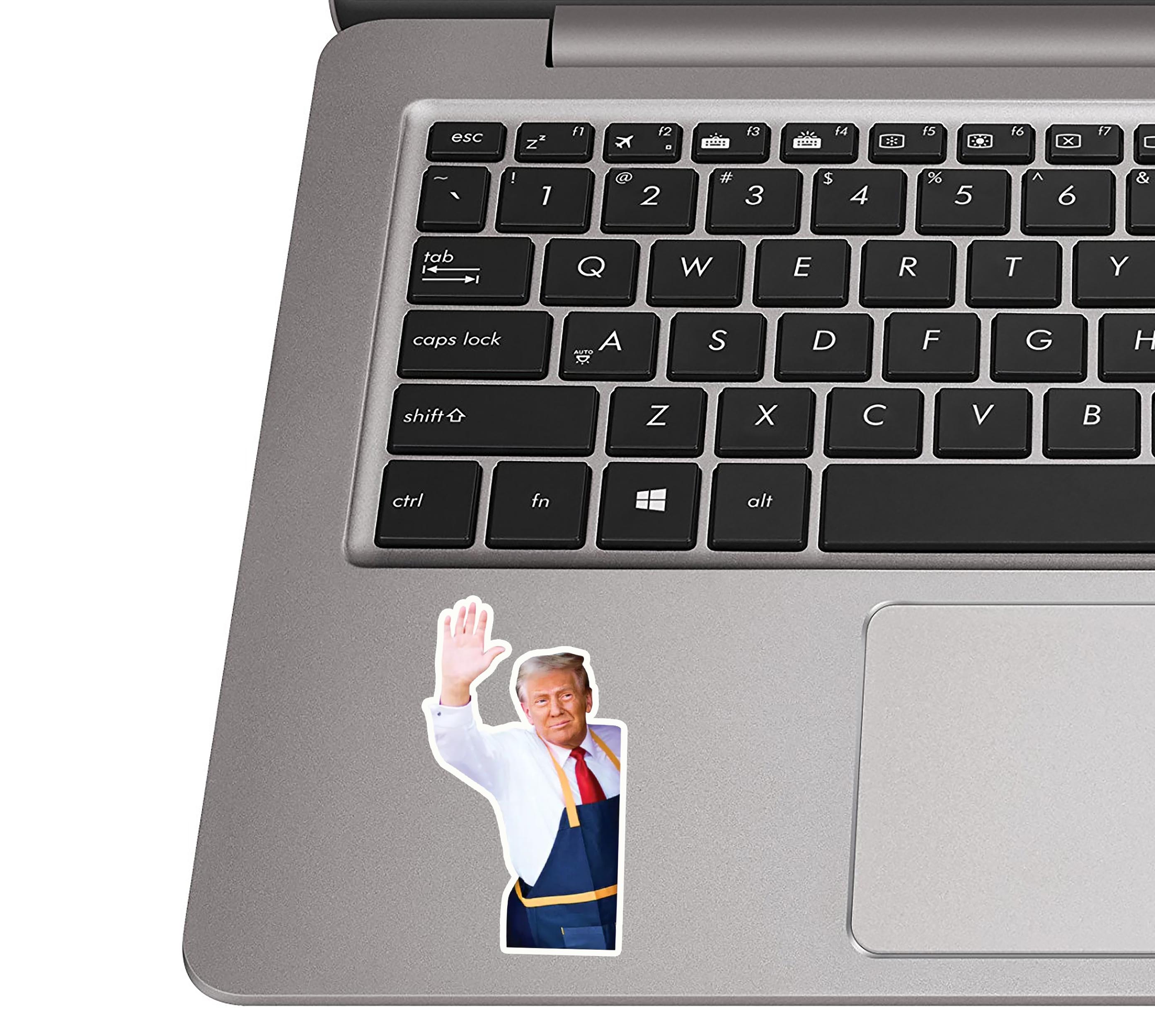 Funny Trump Fry Cook Vinyl Sticker