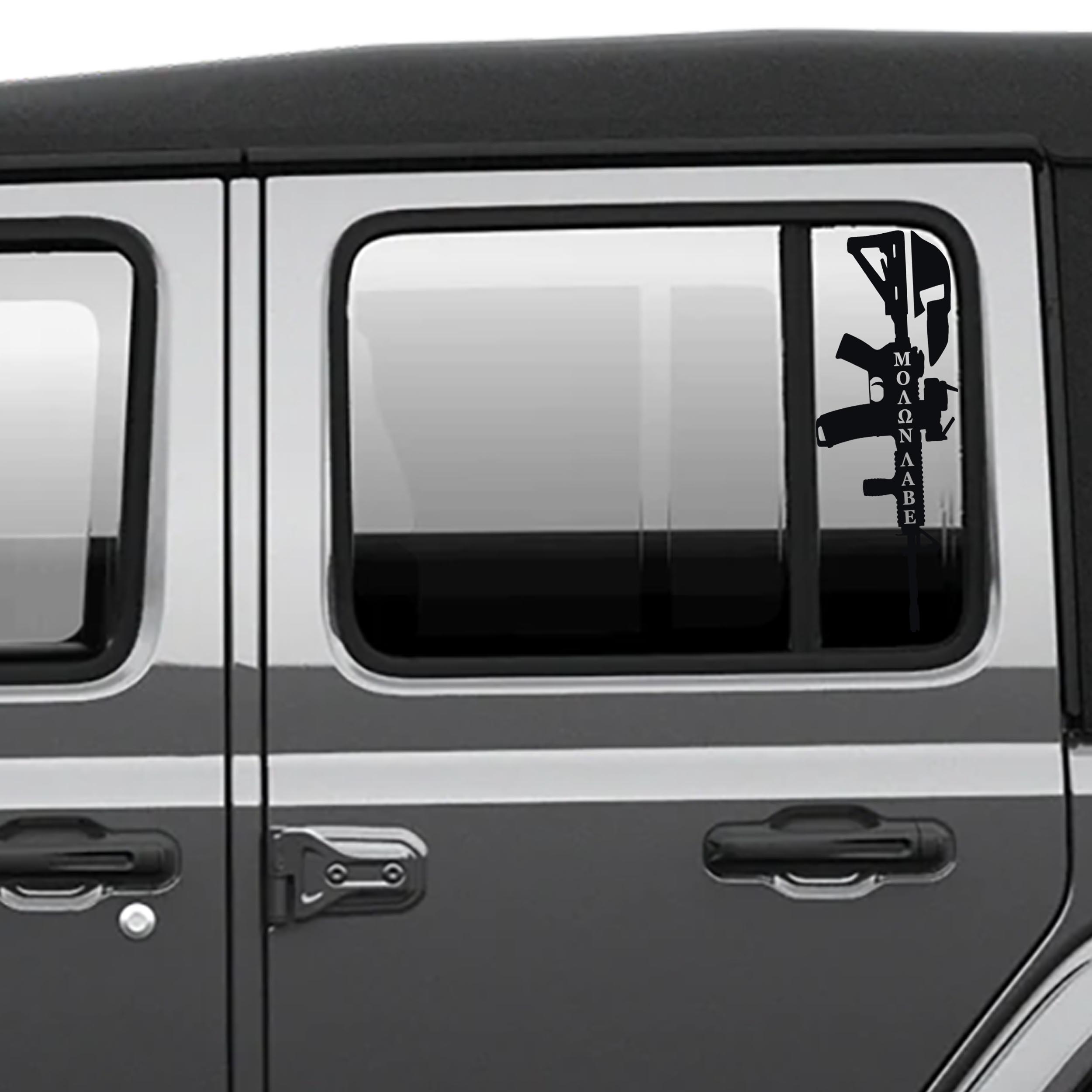 Molon Labe Rifles Side Window Vinyl Decal