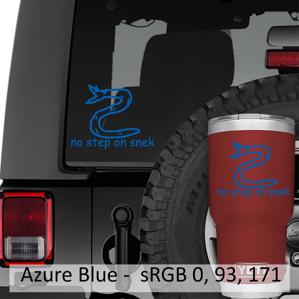 No Step On Snek Vinyl Decal