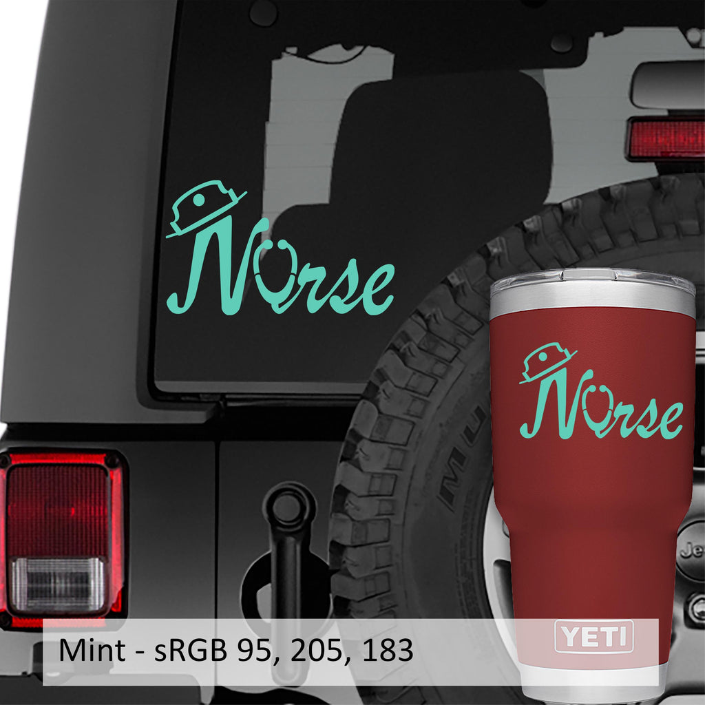 Nurse Stethoscope Vinyl Decal Sticker