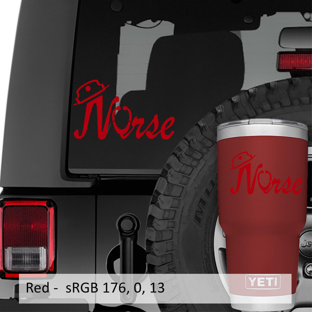 Nurse Stethoscope Vinyl Decal Sticker