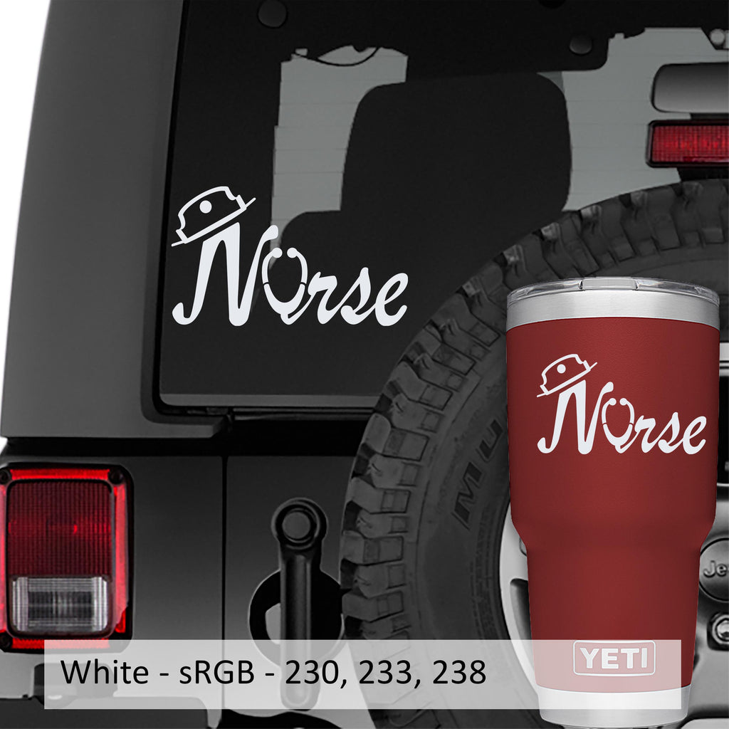 Nurse Stethoscope Vinyl Decal Sticker
