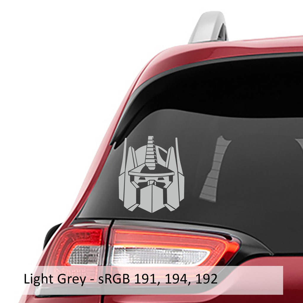 Optimus Big Bot Head Vinyl Decal Sticker