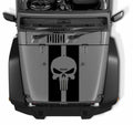 Skull Pin Stripe Blackout Hood Decal