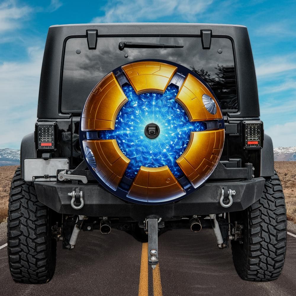 Prime Leadership Power Core Spare Tire Cover With Backup Camera Hole Option