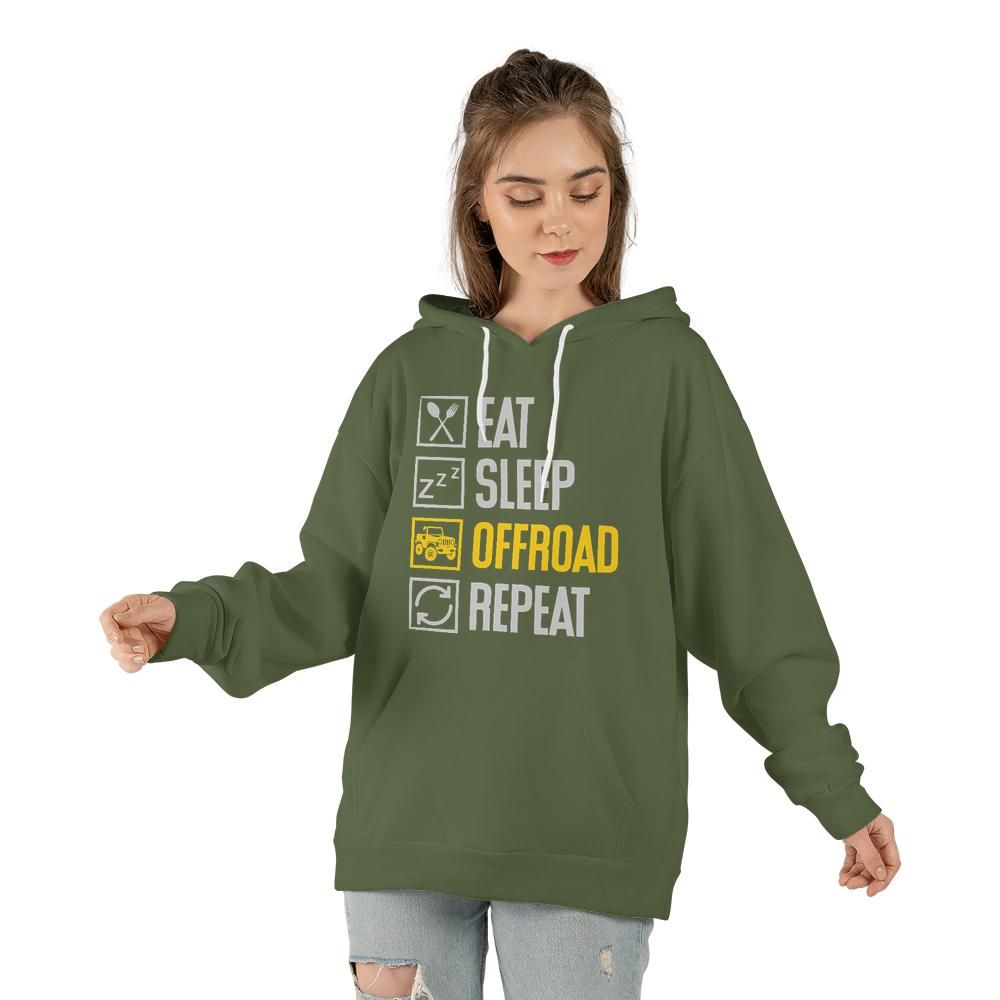 Eat Sleep Offroad Repeat Hoodie | Unisex Adventure Sweatshirt