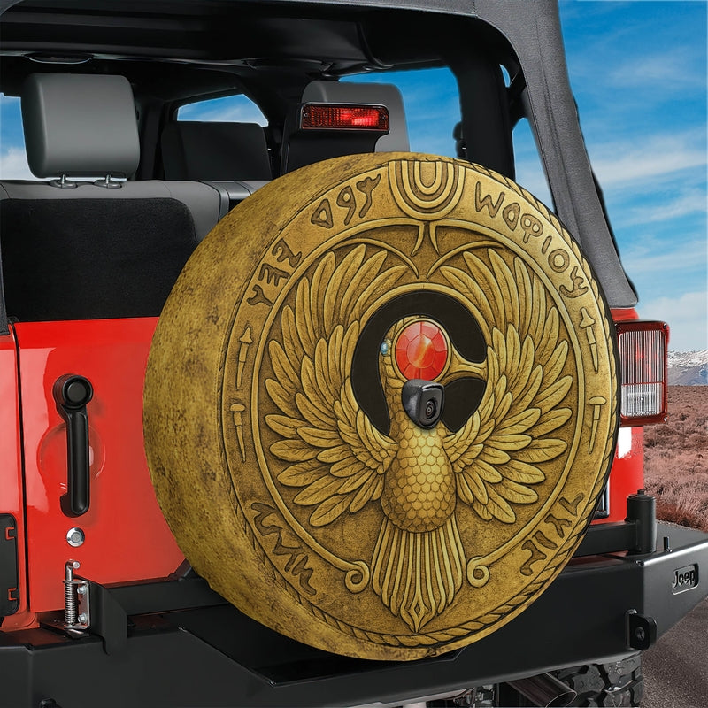 Staff of Ra Headpiece Spare Tire Cover With Backup Camera Hole Option