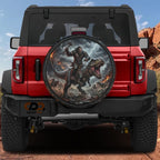 Squatch Dino Warlord Spare Tire Cover With Backup Camera Hole Option