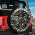 Pirate Davy Jones Spare Tire Cover With Backup Camera Hole
