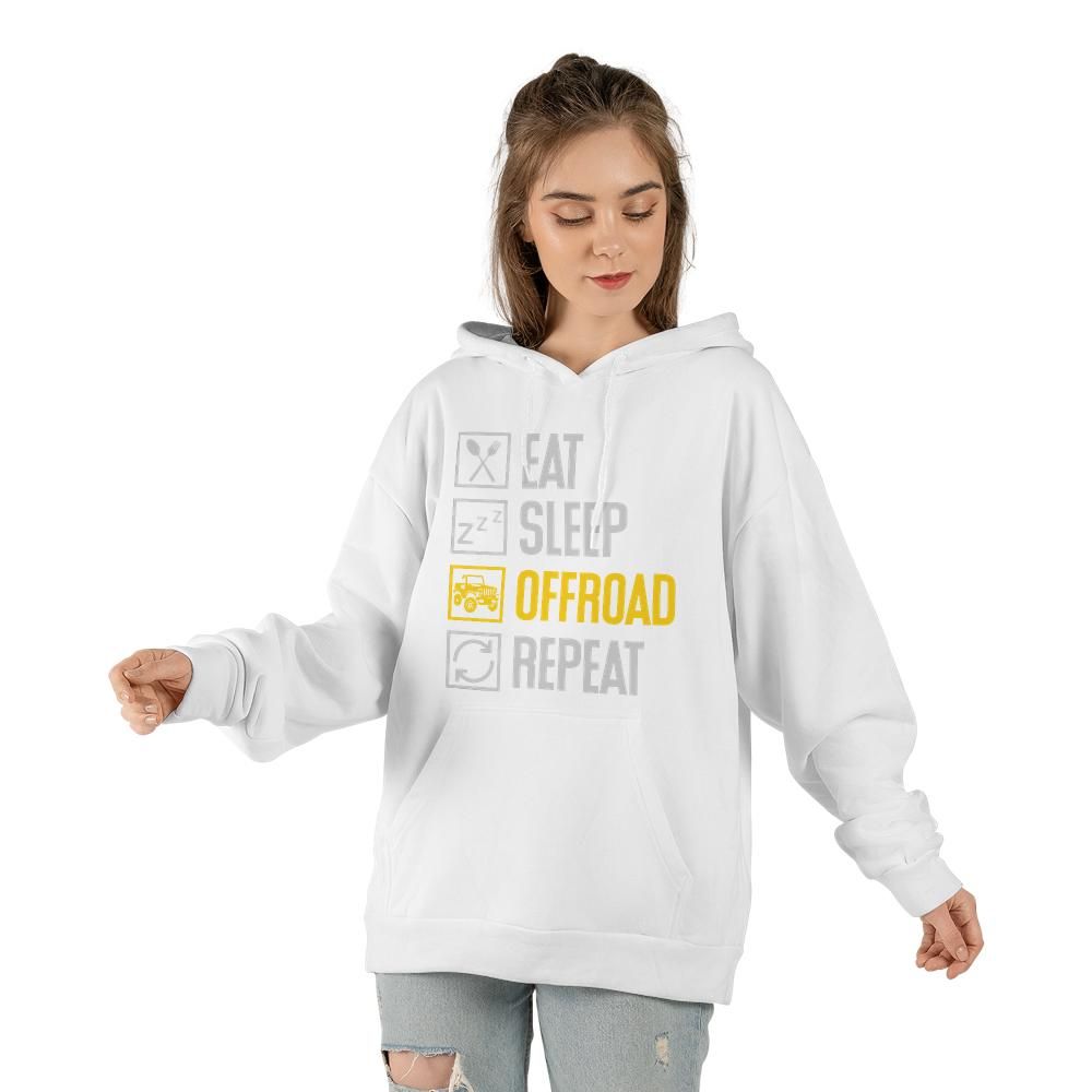 Eat Sleep Offroad Repeat Hoodie | Unisex Adventure Sweatshirt