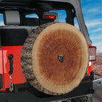 Tree Log Spare Tire Cover With Backup Camera Hole Option