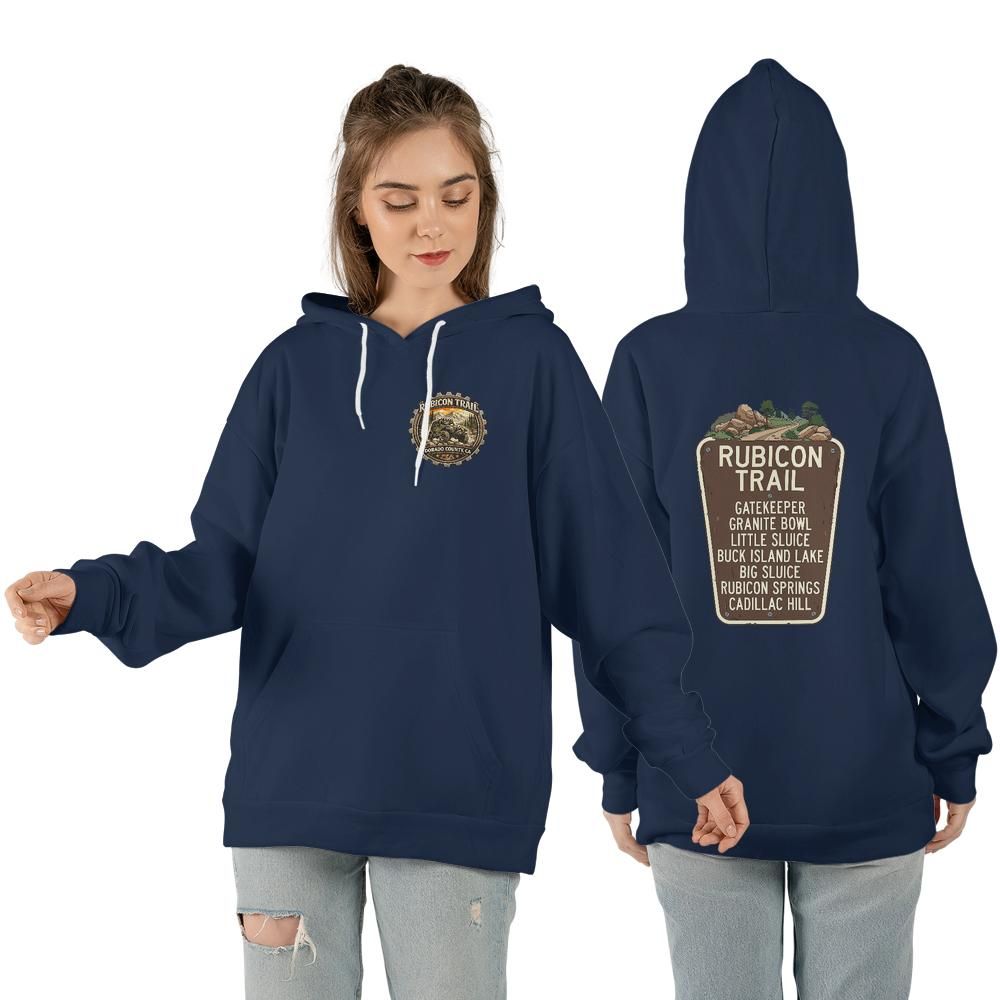 Rubicon Trail Key Obstacles Hoodie - Off-Road Adventure Gear