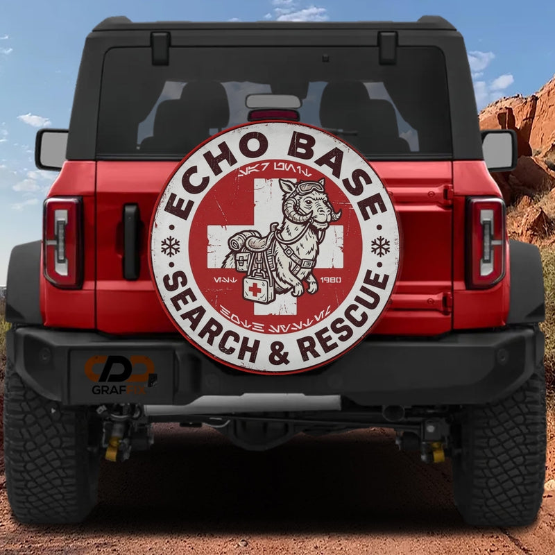 Echo Base Taun Taun Search & Rescue Unit Spare Tire Cover With Backup Camera Hole Option