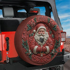 3D Printed Santa Spare Tire Cover With Backup Camera Hole Option