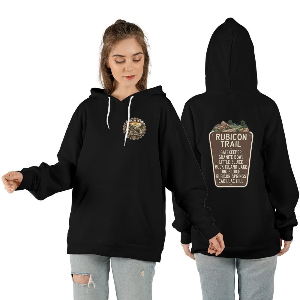 Rubicon Trail Key Obstacles Hoodie - Off-Road Adventure Gear