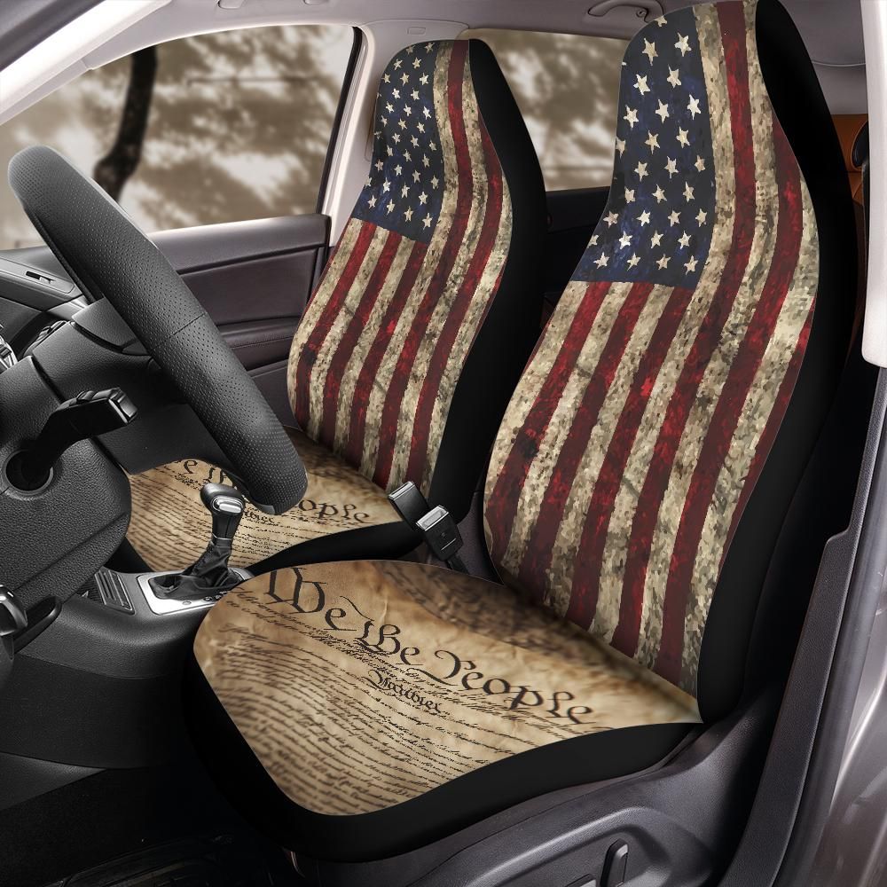 We The People Car Seat Covers for Front Bucket Seats – Universal Fit