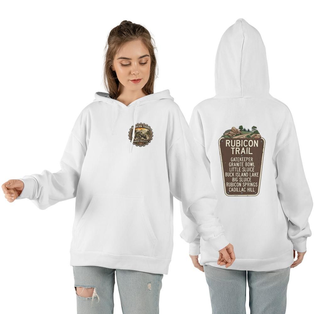 Rubicon Trail Key Obstacles Hoodie - Off-Road Adventure Gear