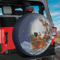 Santas Sleigh Ride Christmas Night Spare Tire Cover With Backup Camera Hole Option