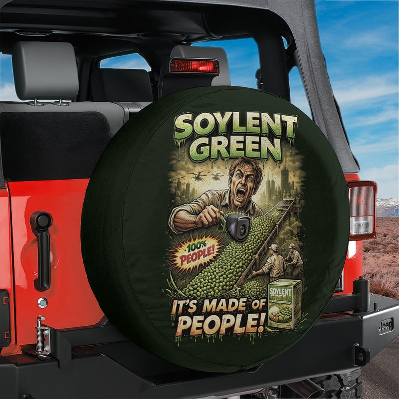 Soylent Green Spare Tire Cover With Backup Camera Hole Option