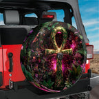 Ankh of the Living Garden Spare Tire Cover With Backup Camera Hole