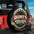 Quint's Shark Tours Spare Tire Cover With Backup Camera Hole Option
