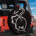 Purrfectly Offensive Kitty Humor Spare Tire Cover With Backup Camera Hole