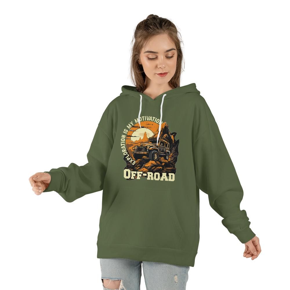 Offroad Exploration Motivation Hoodie - Unisex Gildan 18500