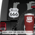 Route 666 Highway to Hell Vinyl Decal Sticker
