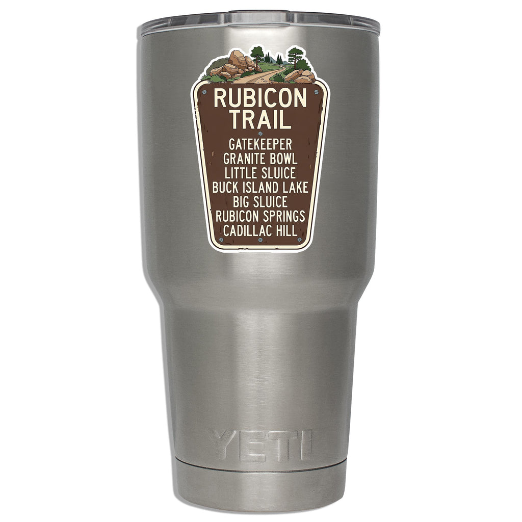 Rubicon Trail Obstacles Vinyl Sticker