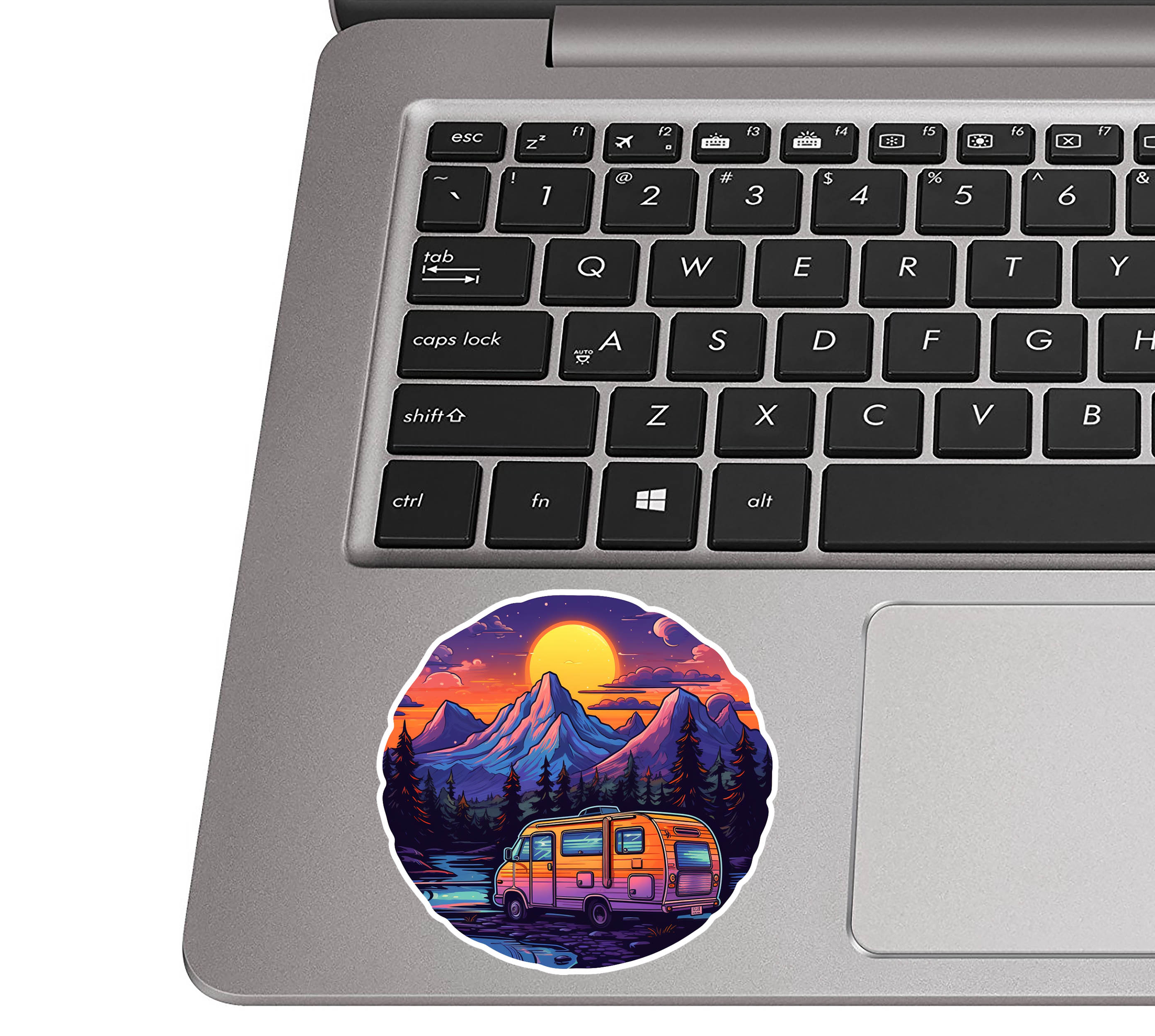 RV Rocky Mountain Camping Vinyl Sticker