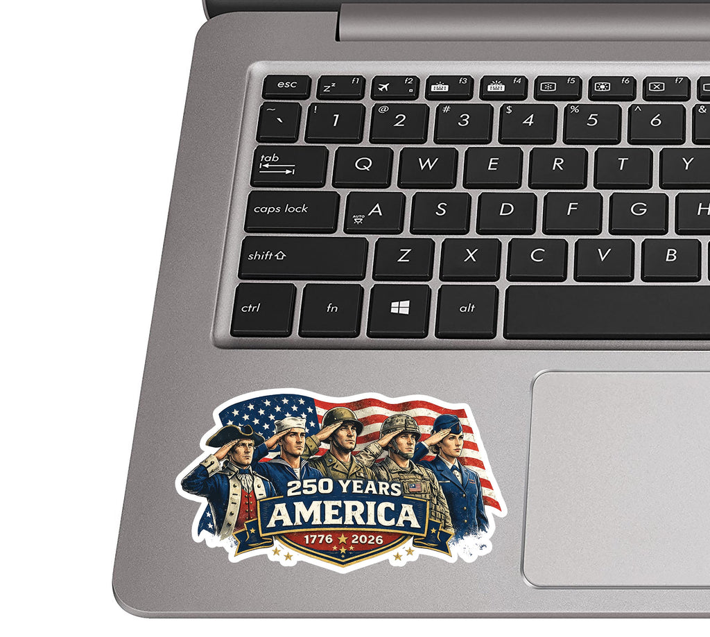 Americas 250th Anniversary Liberty Salute Vinyl Sticker