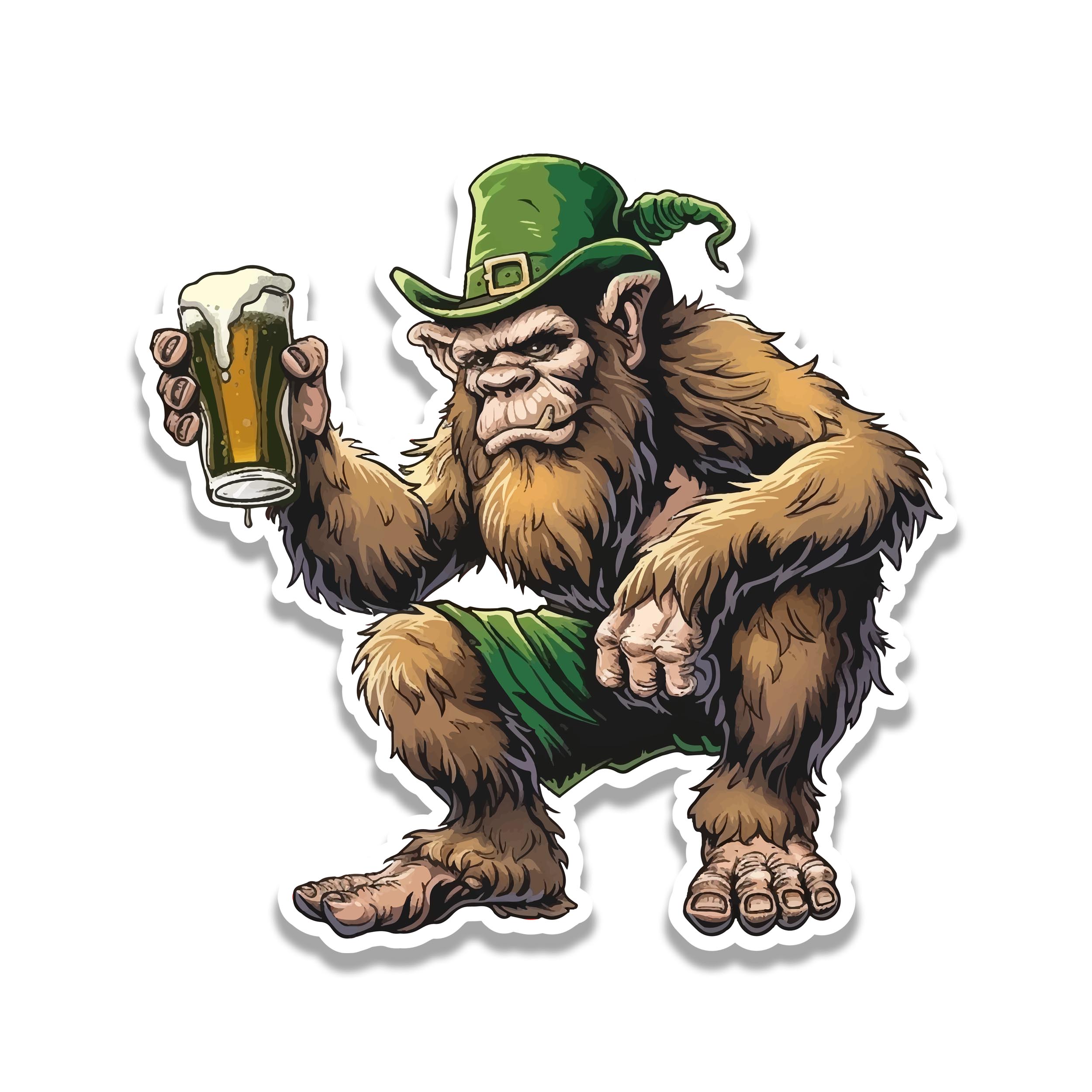 Sasquatch Stout Salute Vinyl Sticker