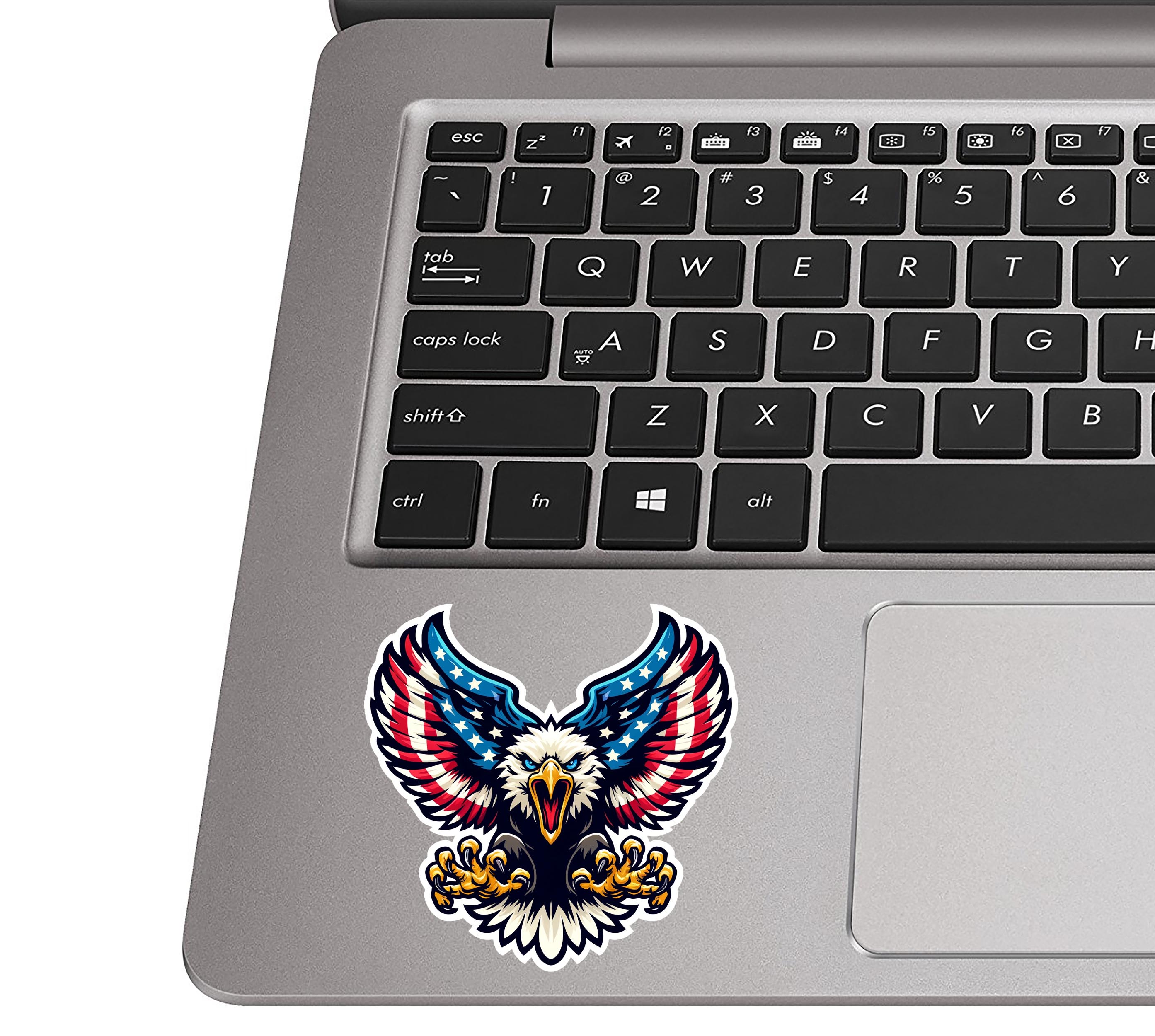 Screaming Bald Eagle Vinyl Sticker