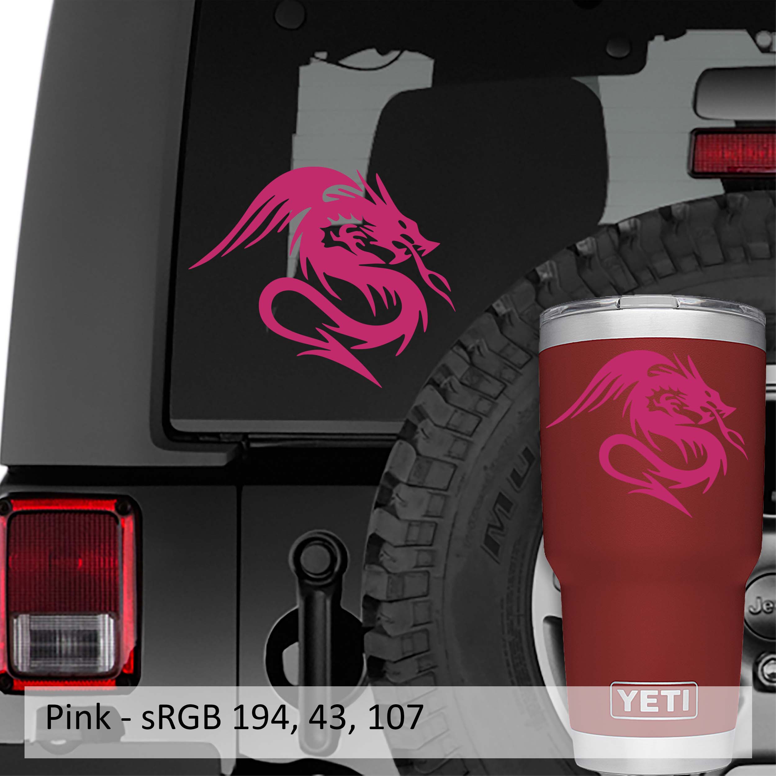 Kukulkan Serpent Dragon Vinyl Decal