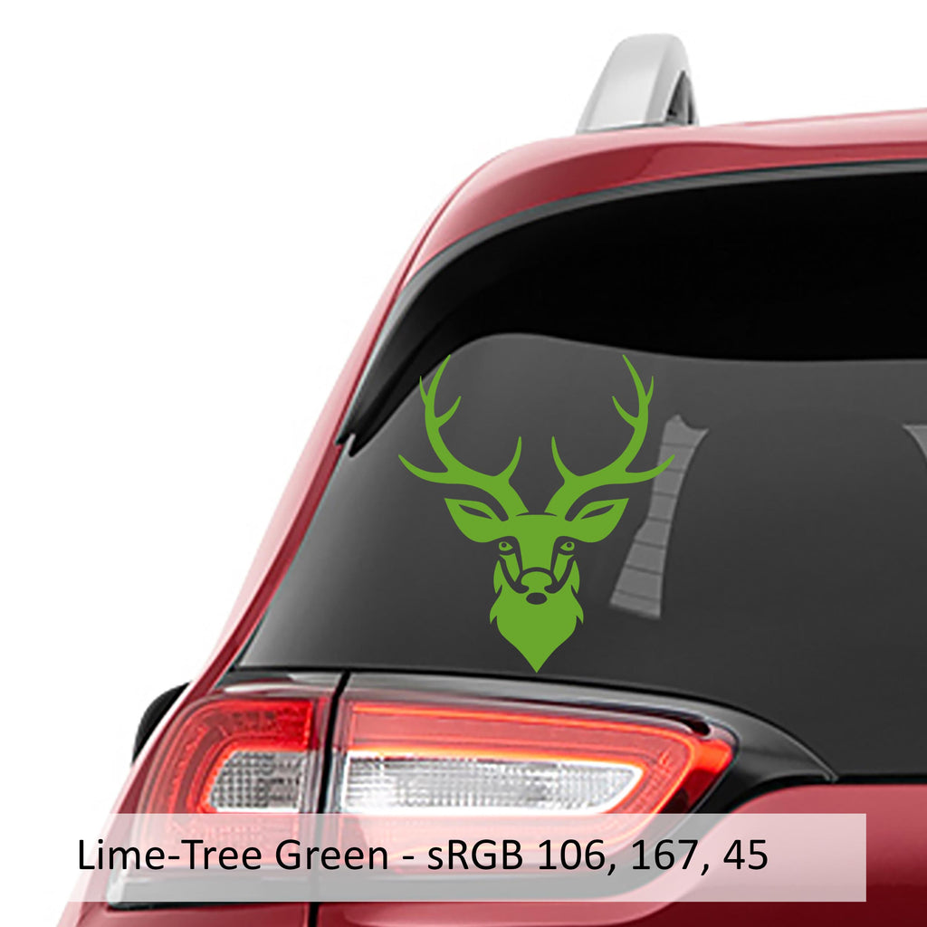 Norse Valhalla Eikthyrnir Stag Deer Head Vinyl Decal