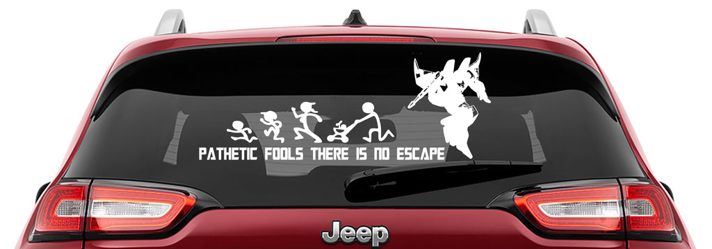 Starscream Pathetic Fools There Is No Escape Vinyl Decal