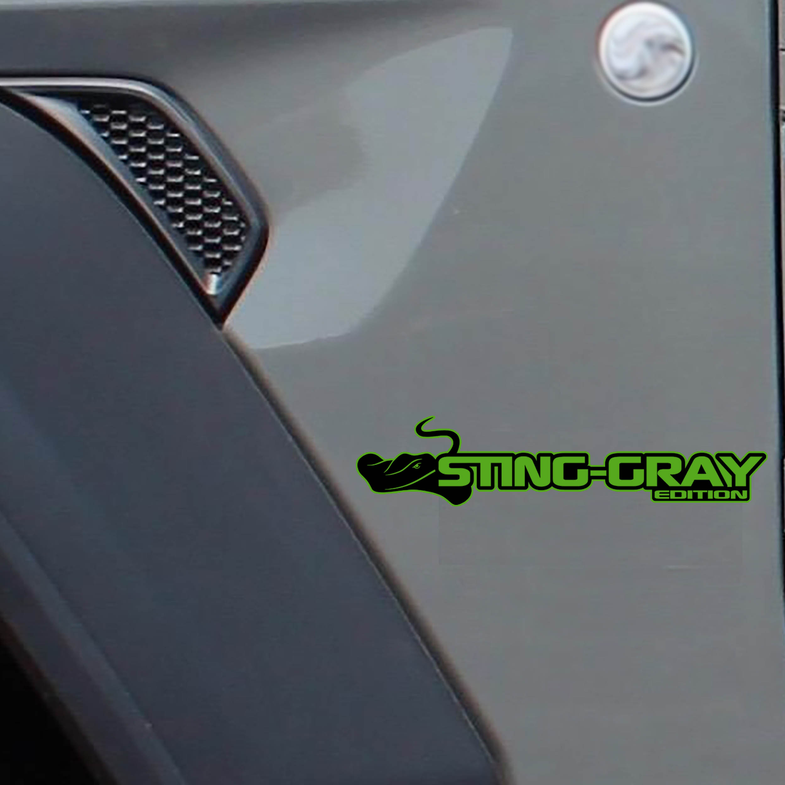 Sting Gray Edition 2 Color Decal (Pair) Fender Decals For Wrangler/Gladiator JL/JT