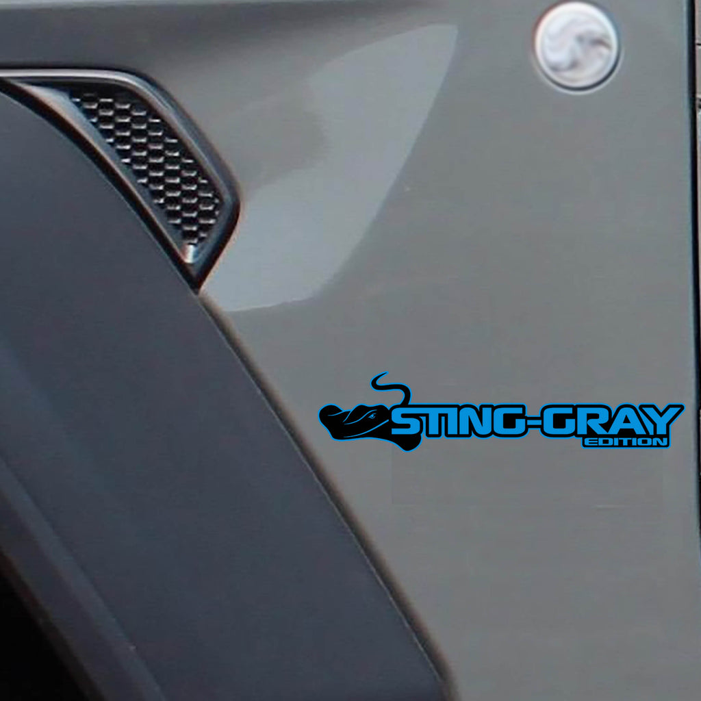 Sting Gray Edition 2 Color Decal (Pair) Fender Decals For Wrangler/Gladiator JL/JT