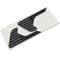 Black subdued American flag Jeep JL vent decal pair shown on release paper with stars stripes pattern