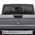 Black distressed American flag JT rear slide down window vinyl decal sticker for hard top Gladiator