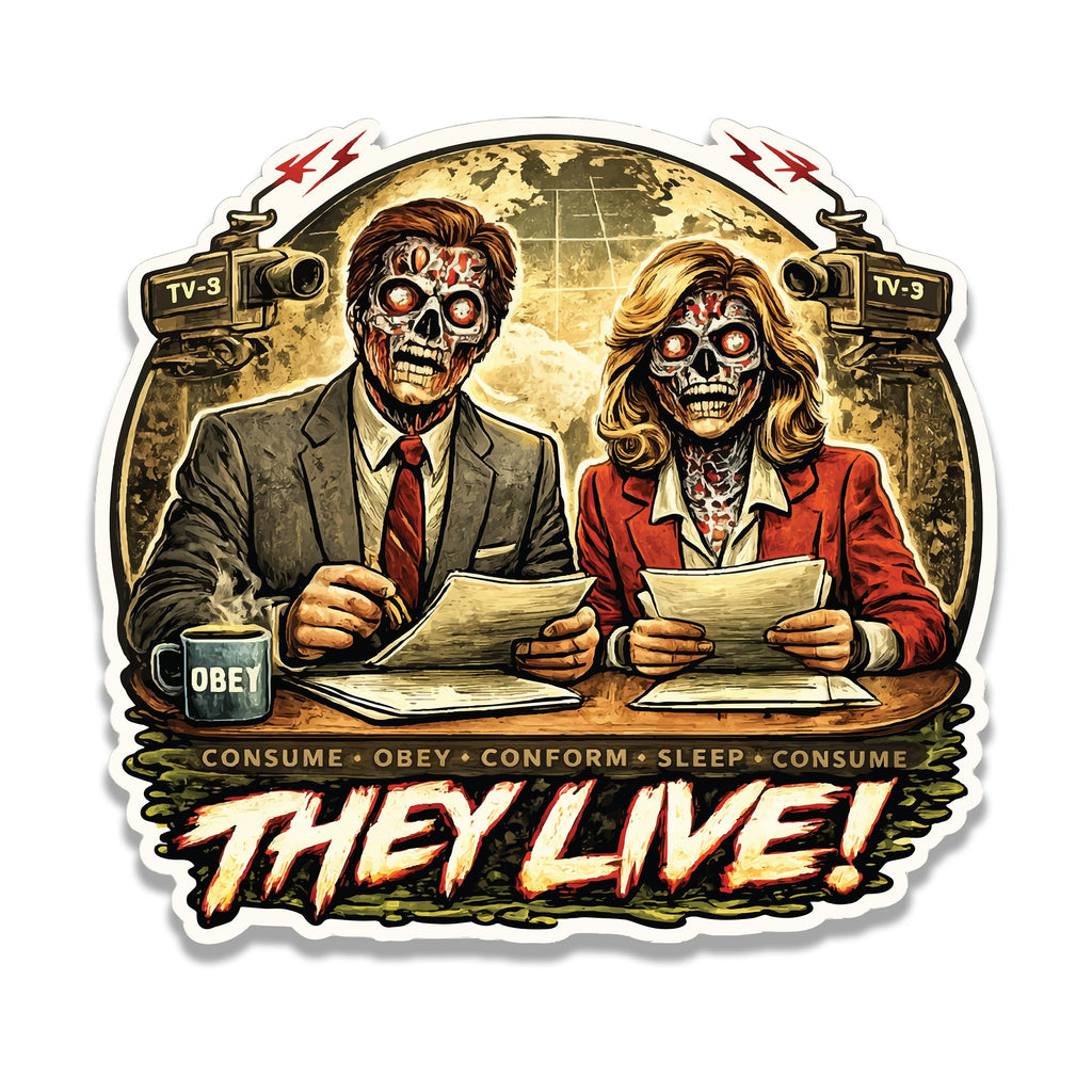 They Live Broadcaster Vinyl Sticker