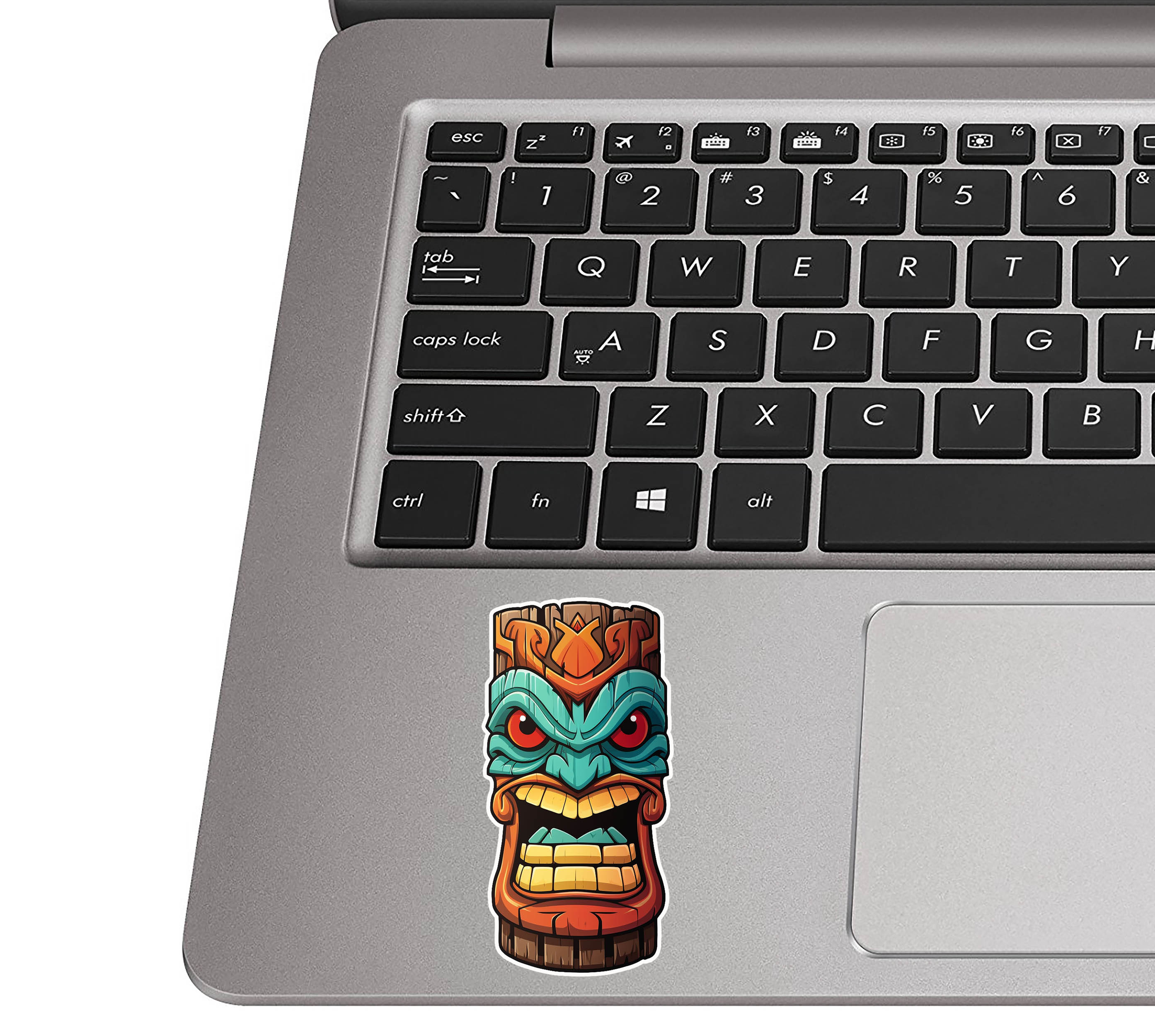 Tiki Totem with Colorful Facial Features Vinyl Sticker