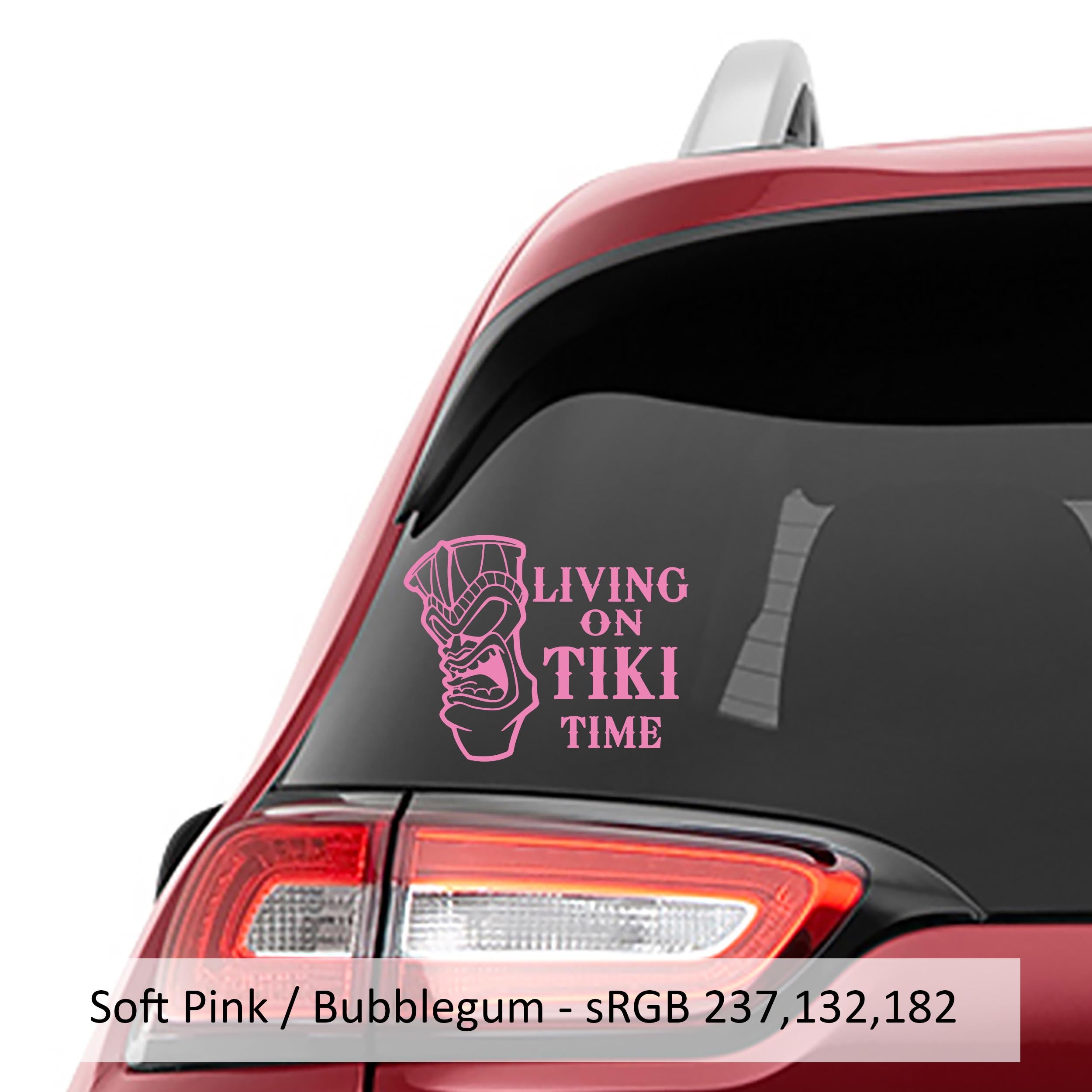 Aloha Tiki Mask Vinyl Decal Sticker